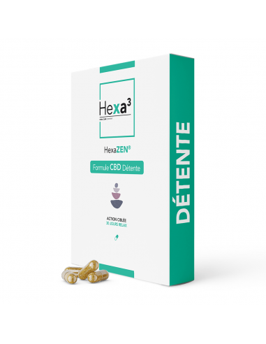 Capsules au CBD HexaZEN - Formule synergique de marque Hexa3